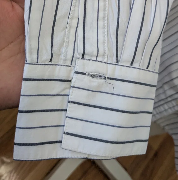 GAP Striped Shirt in White and Blue - Picture 8 of 10